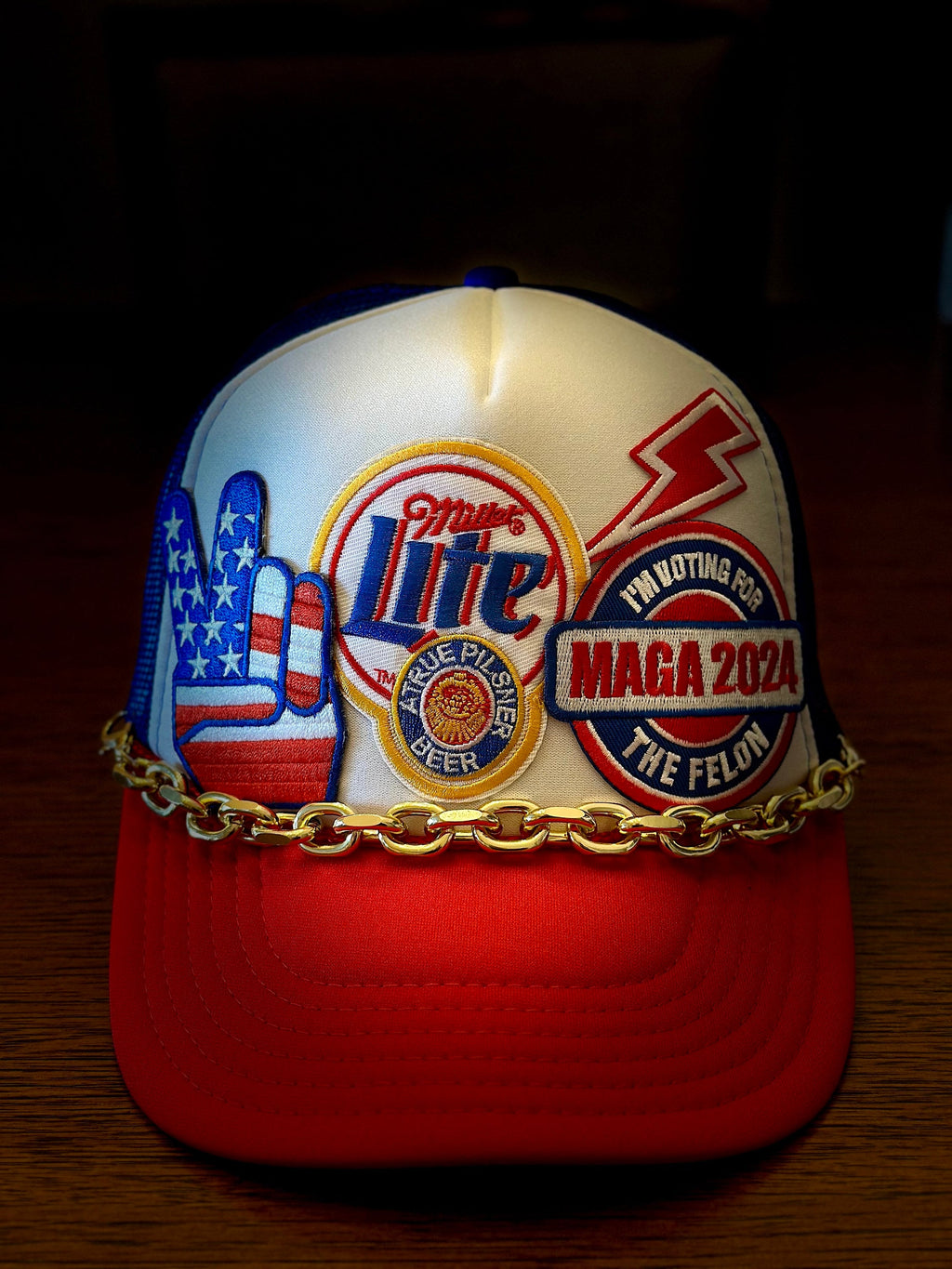 Trump 2024 Trucker Hat-Red