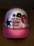 Trump 2024 Trucker Hat-Pink