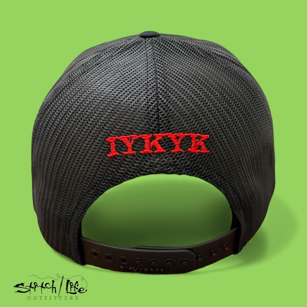 Upside Down Pineapple Devil Horns and Tail Trucker Hat