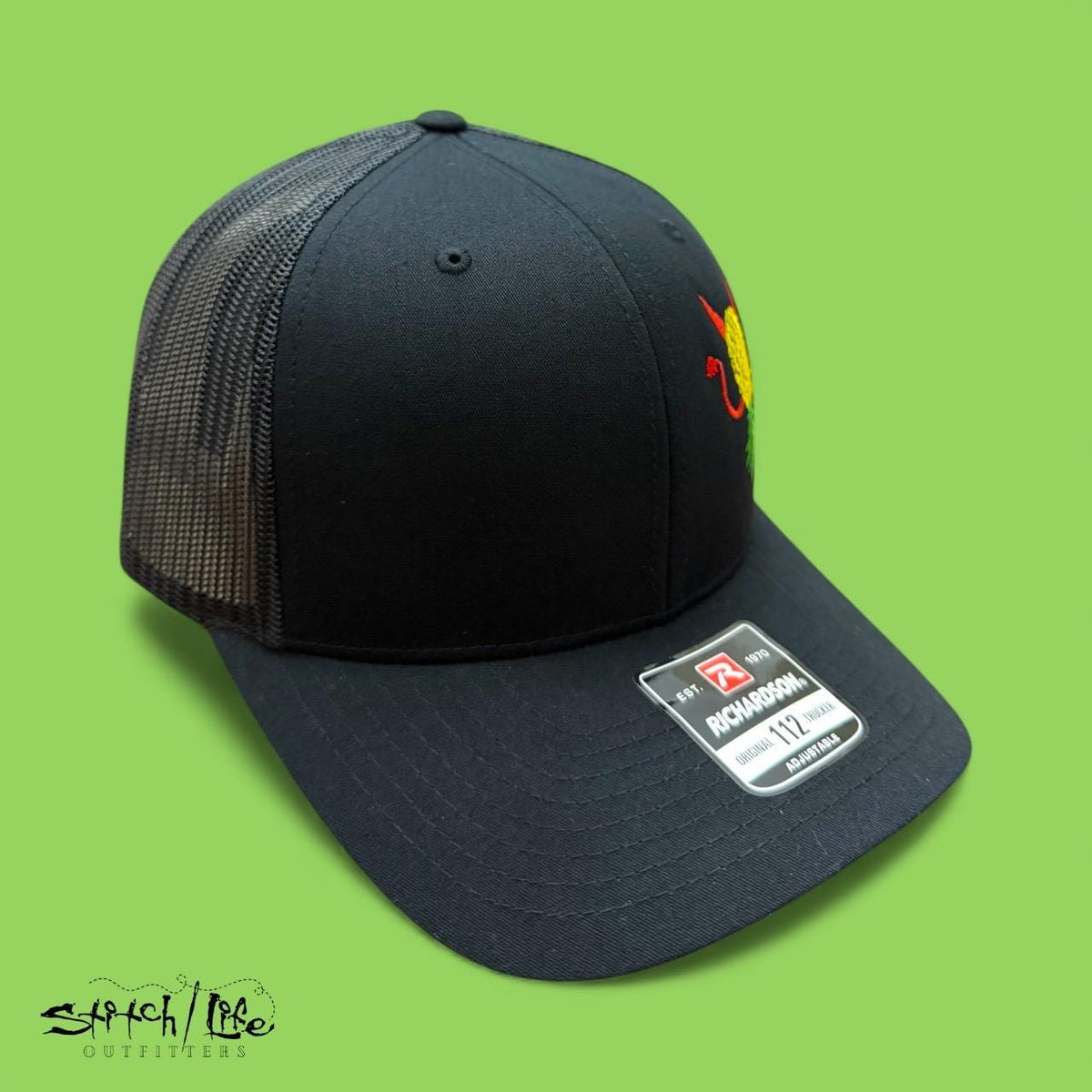 Upside Down Pineapple Devil Horns and Tail Trucker Hat