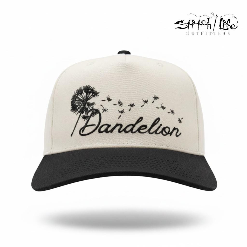 Dandelion Embroidered Hat