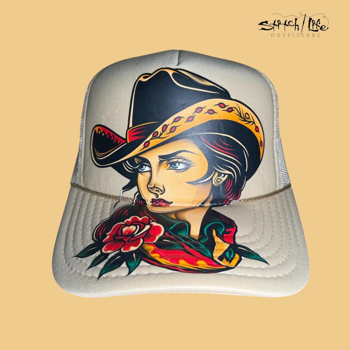 Vintage Cowgirl Trucker Hat