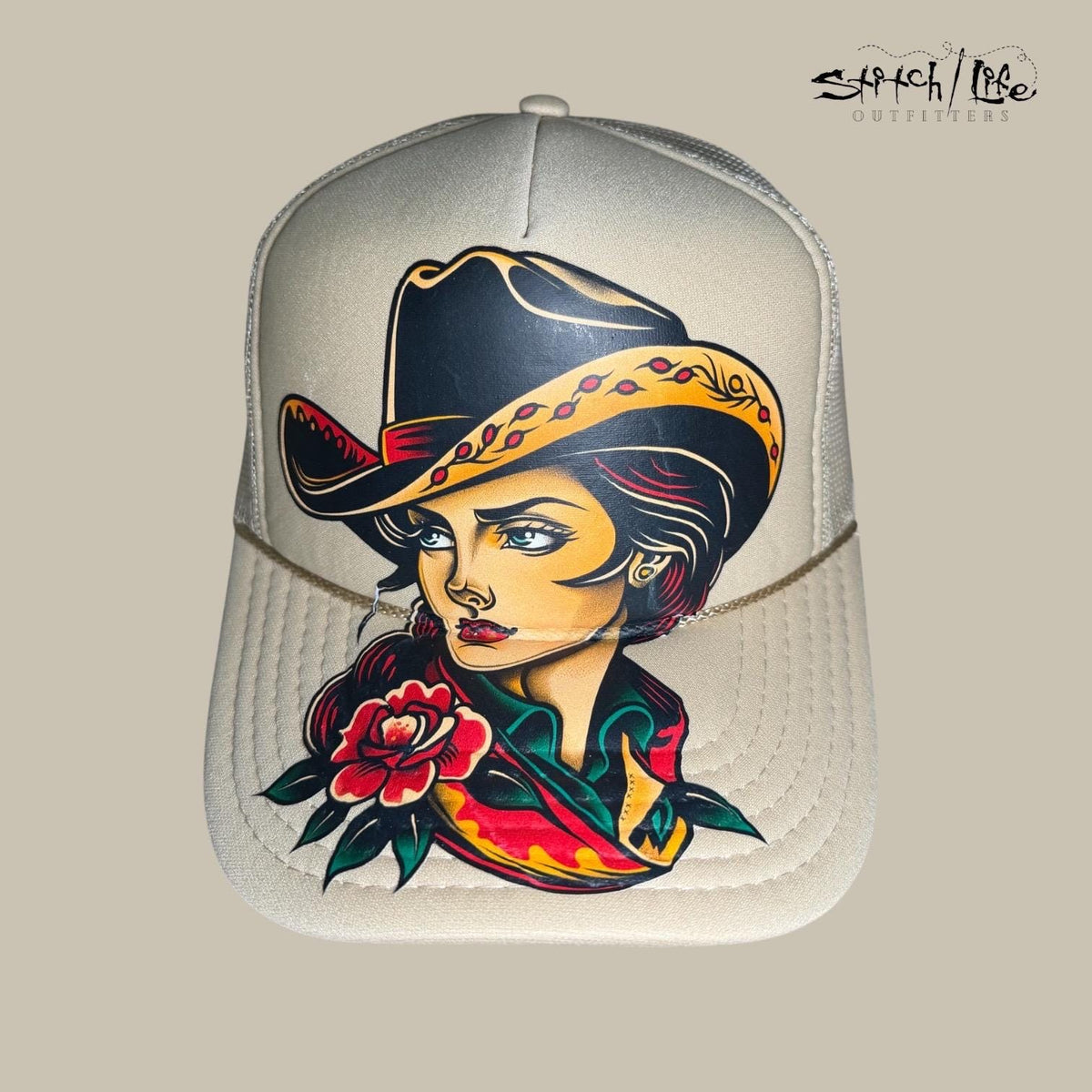 Vintage Cowgirl Trucker Hat