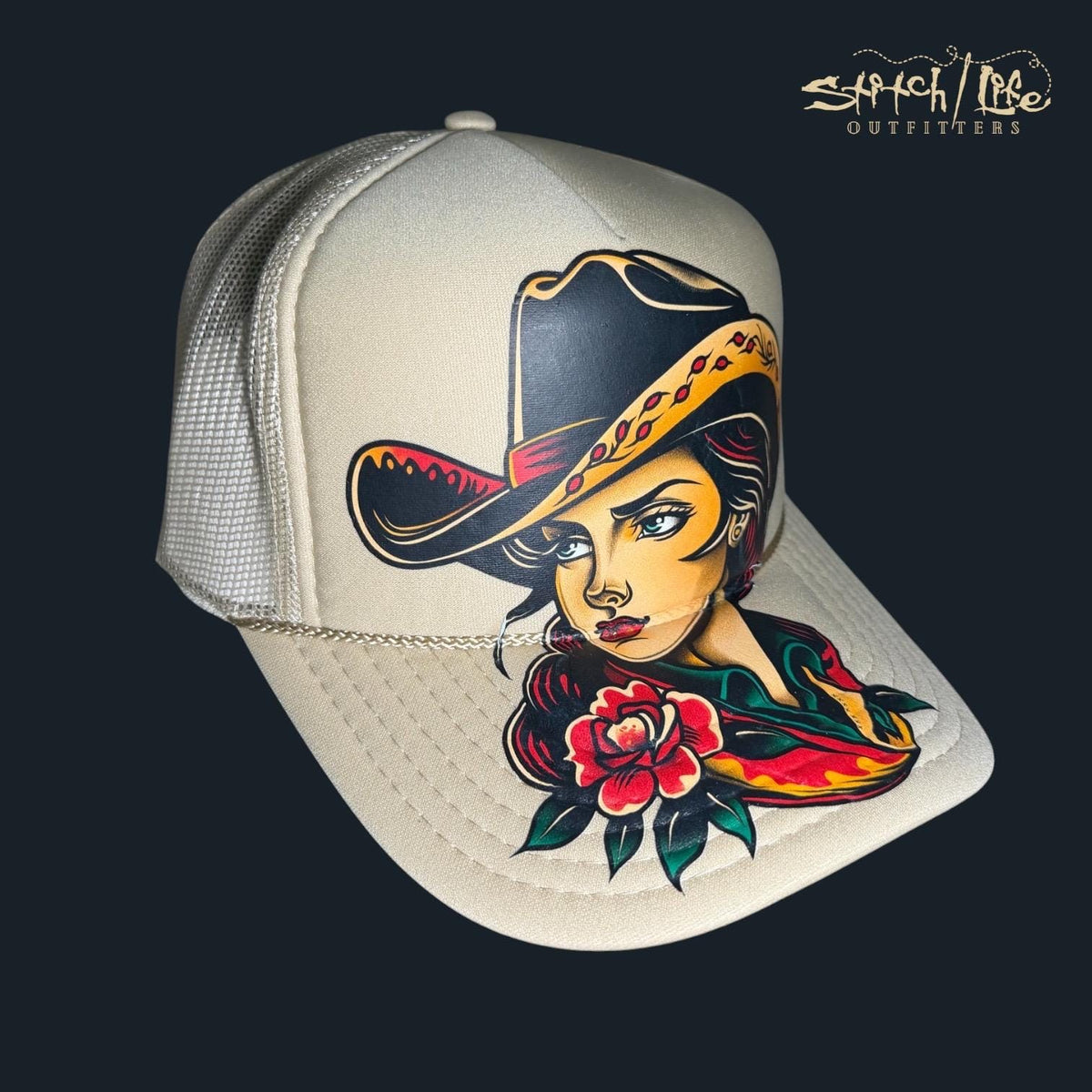 Vintage Cowgirl Trucker Hat