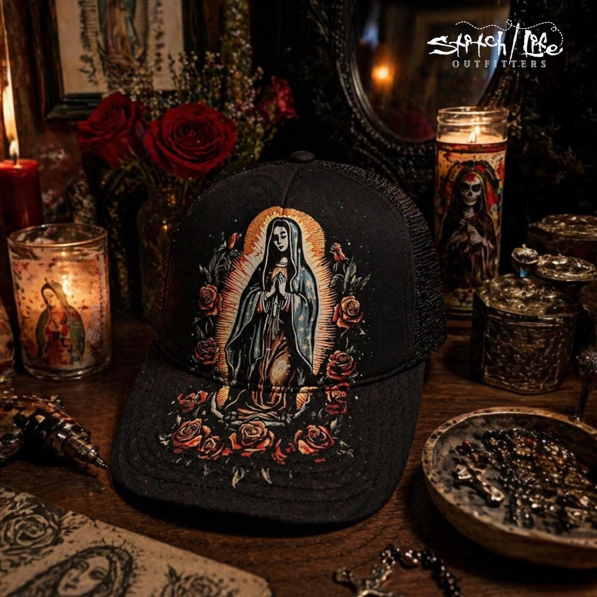 Virgin Mary Trucker Hat