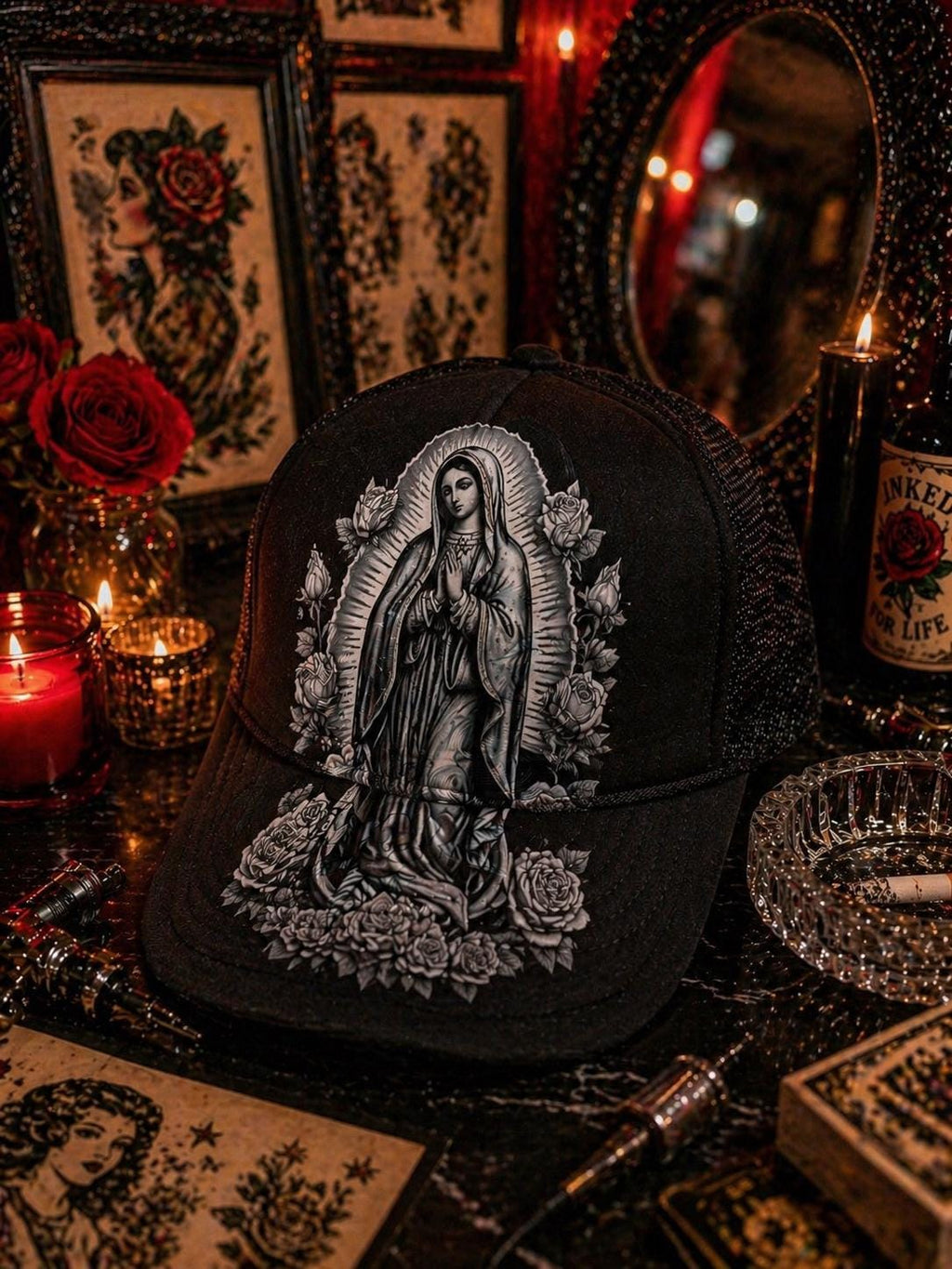 Virgin Mary Trucker Hat