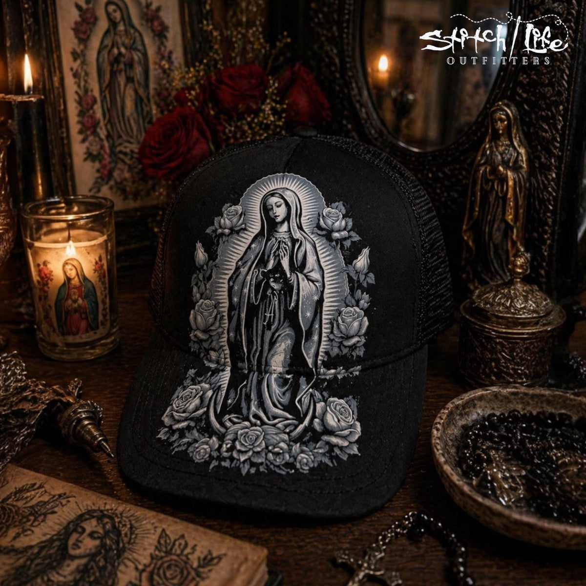 Virgin Mary Trucker Hat