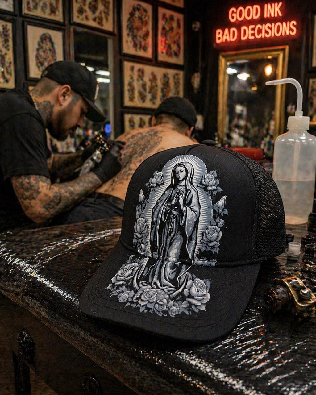 Virgin Mary Trucker Hat