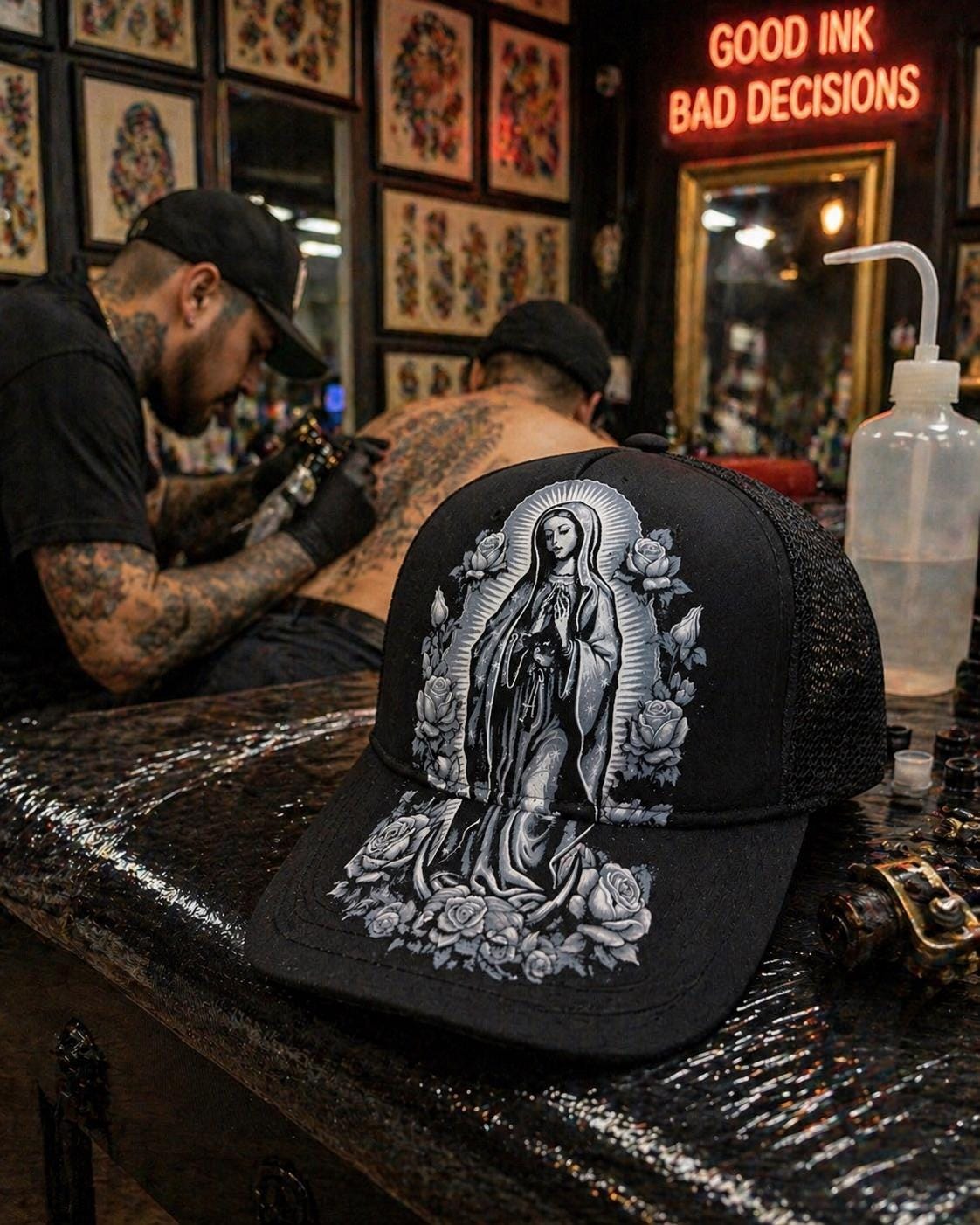 Virgin Mary Trucker Hat