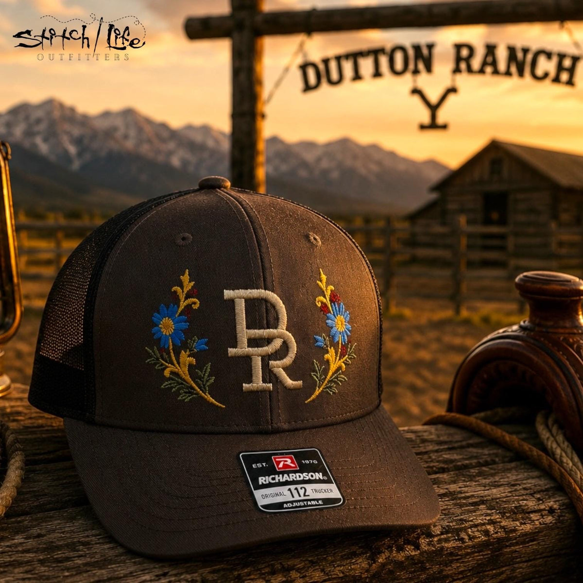 Dutton Ranch “DR” Floral Branded Hat