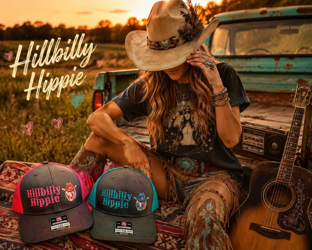Hillbilly Hippie Trucker Hat