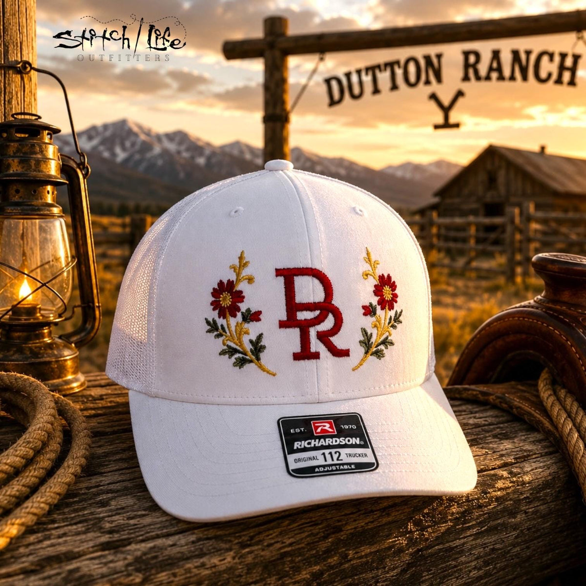 Dutton Ranch “DR” Floral Branded Hat
