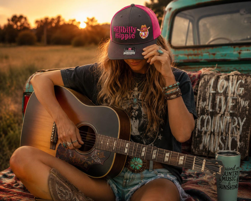 Hillbilly Hippie Trucker Hat