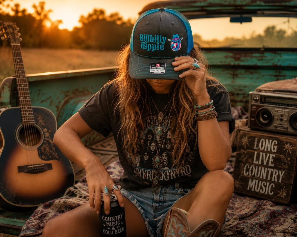 Hillbilly Hippie Trucker Hat