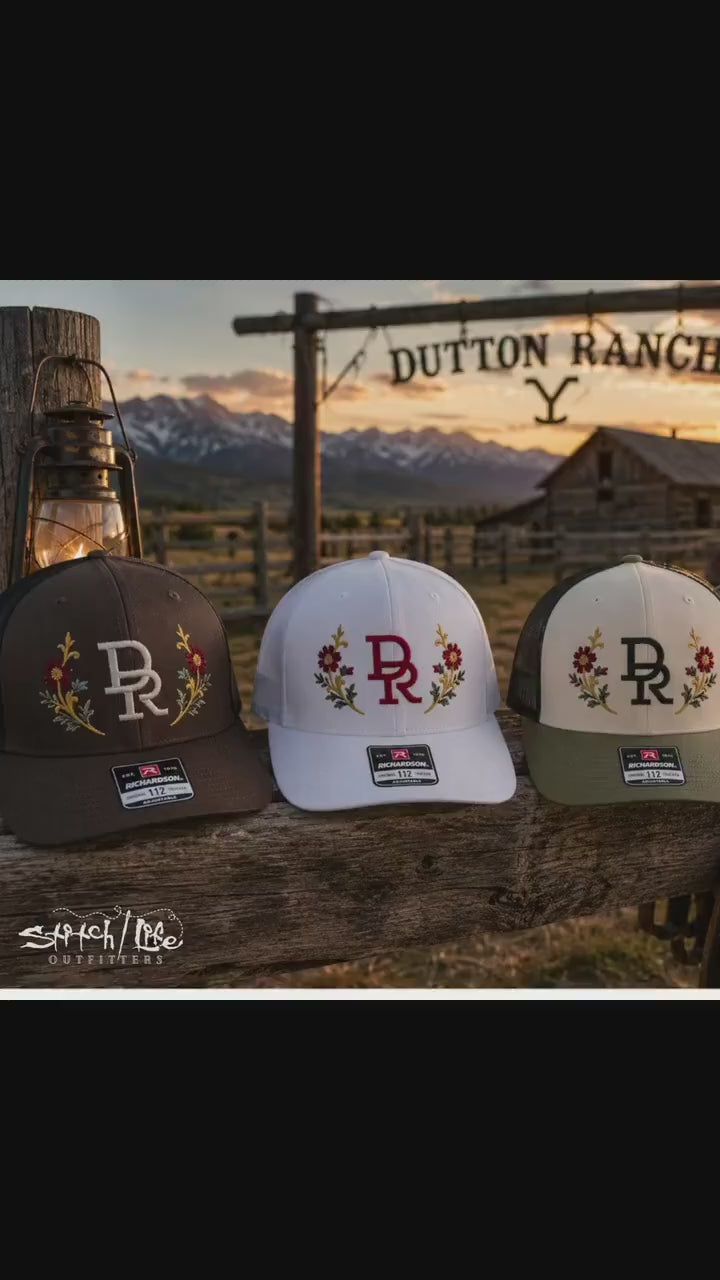 Dutton Ranch “DR” Floral Branded Hat